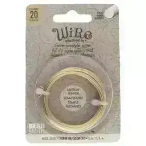 20 Gauge German-Style Wire, Round, in 3 Finishes - Image 3