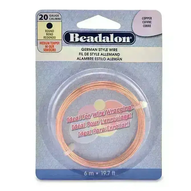 20 Gauge German-Style Round Wire, 6 Finishes - Image 3