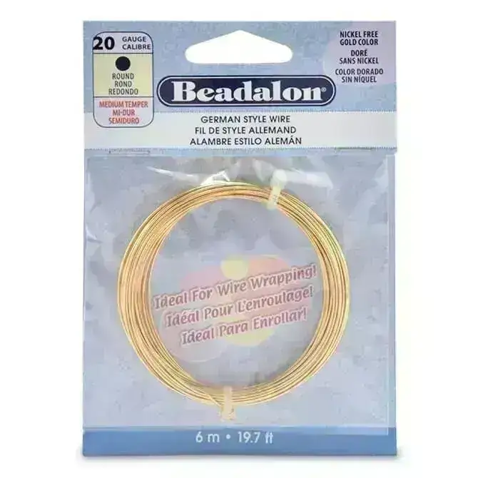 20 Gauge German-Style Round Wire, 6 Finishes - Image 5