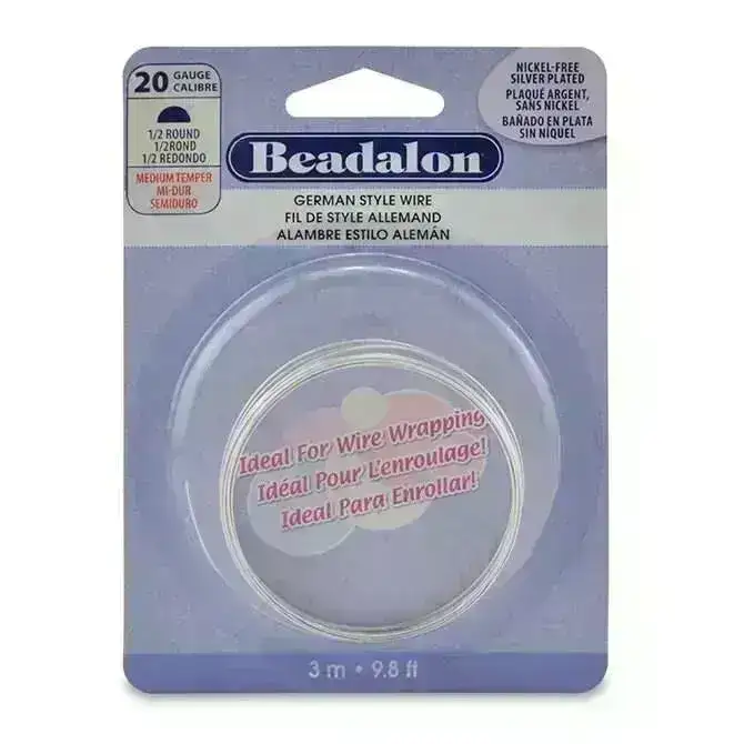 20 Gauge Half Round German-Style Wire in 4 Finishes - Image 5