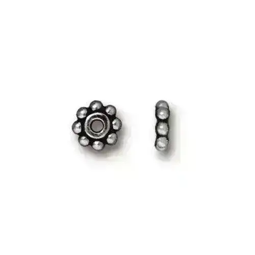 Tierracast Heishi Daisy Spacer Beads, 6mm in 6 Finishes - Image 9