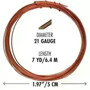 21 Gauge German-Style Half Round Wire, 7 yards - Image 4