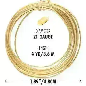 21 Gauge German-Style Square Wire, Beadsmith, 8 Finishes - Image 5
