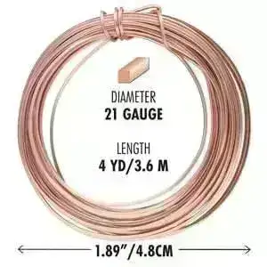 21 Gauge German-Style Square Wire, Beadsmith, 8 Finishes - Image 6