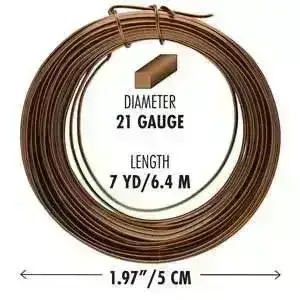 21 Gauge German-Style Square Wire, Beadsmith, 8 Finishes - Image 9