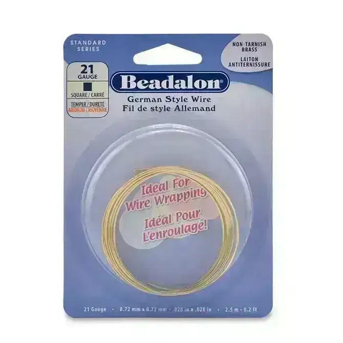 21 Gauge German-Style Square Wire, in 3 Finishes - Image 5
