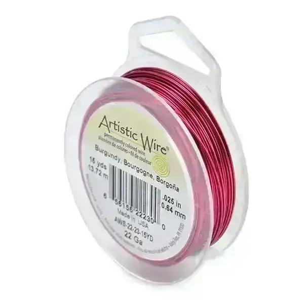 22 Gauge Artistic Wire, Silver Plated Finish in 8 Colors - Image 3
