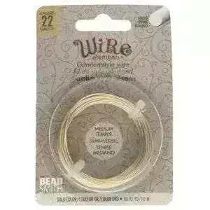 22 Gauge German-Style Wire, Beadsmith, 3 Finishes - Image 3