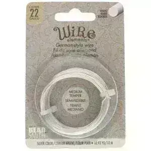 22 Gauge German-Style Wire, Beadsmith, 3 Finishes - Image 4