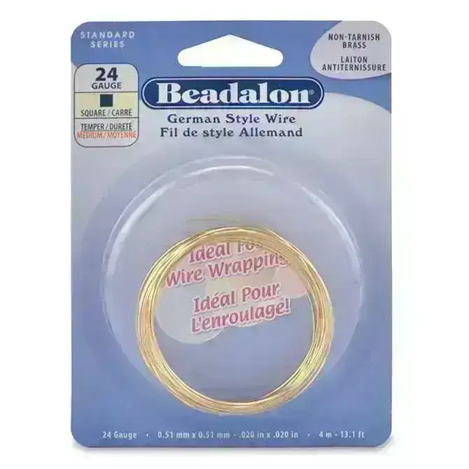 24 Gauge German-Style Square Wire in 3 Finishes - Image 3