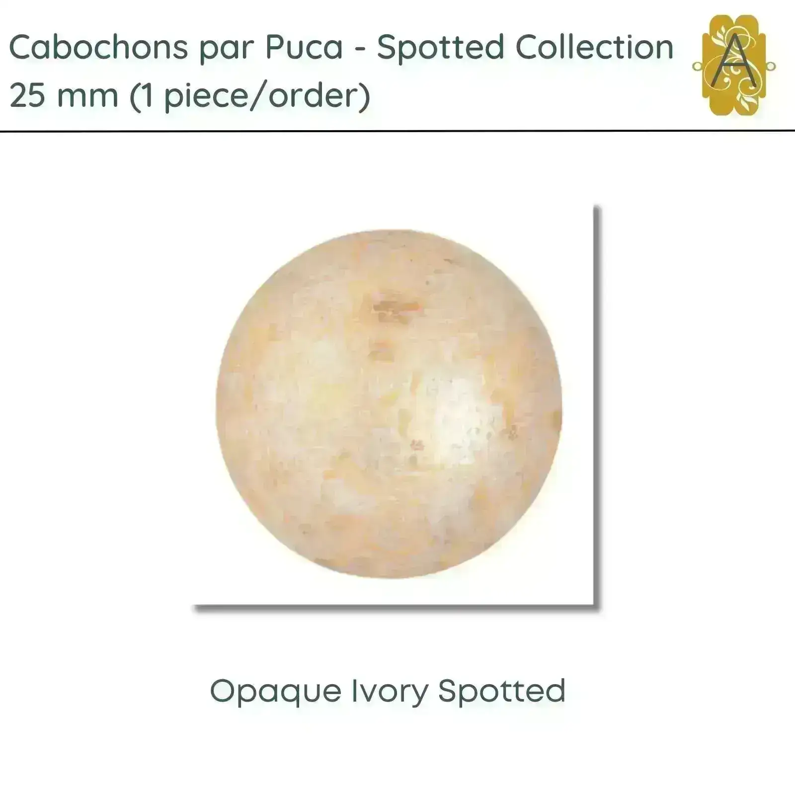 Cabochons par Puca, 25mm, Spotted Collection, 6 Colors - Image 4