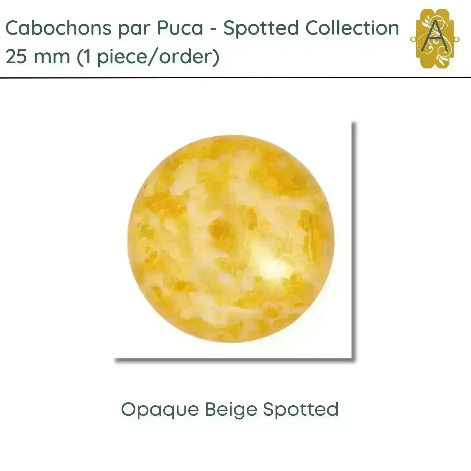 Cabochons par Puca, 25mm, Spotted Collection, 6 Colors - Image 5