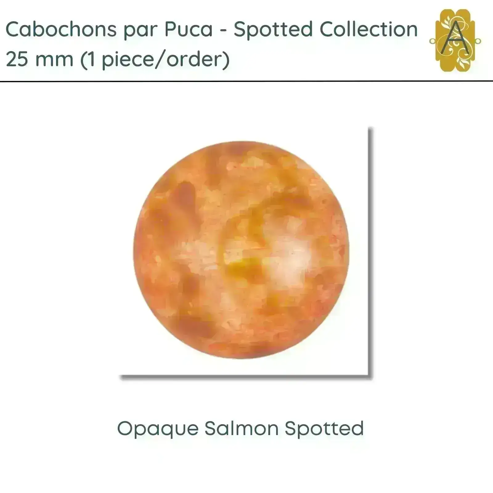 Cabochons par Puca, 25mm, Spotted Collection, 6 Colors - Image 6