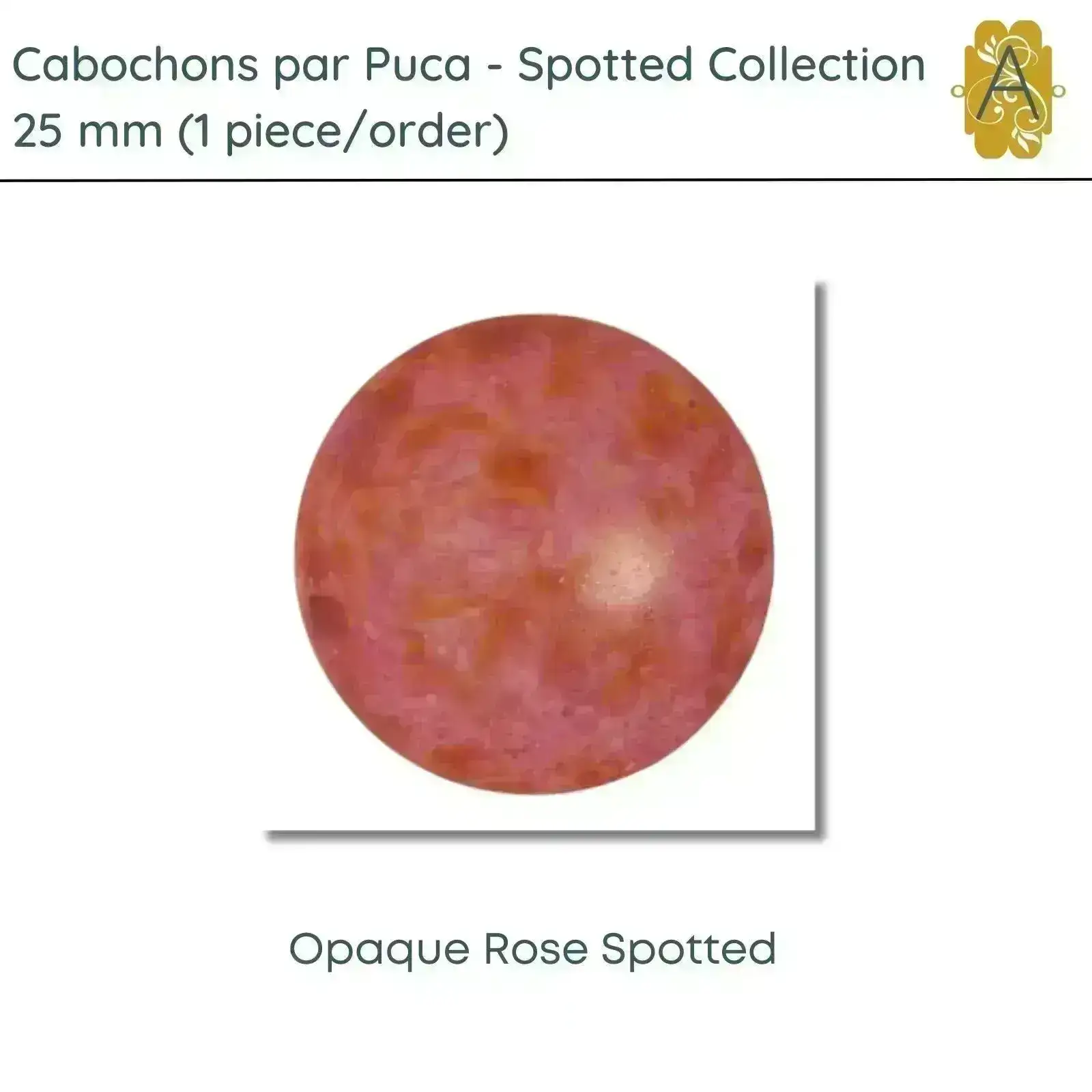 Cabochons par Puca, 25mm, Spotted Collection, 6 Colors - Image 7