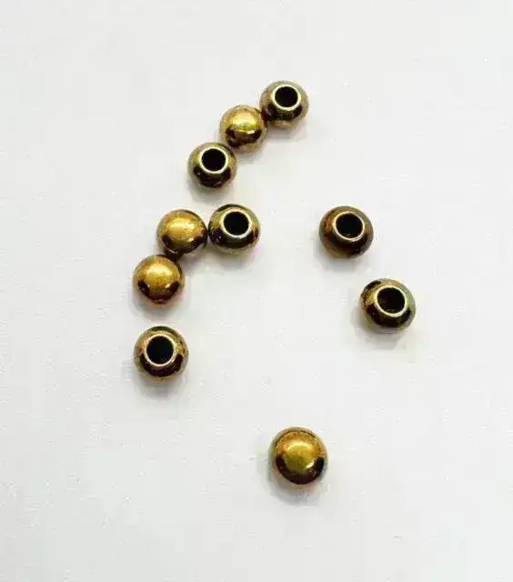 Round Ball End Caps for Leather or Cord, Fits 1.5 & 2mm Round Cord, in 3 Finishes - Image 4