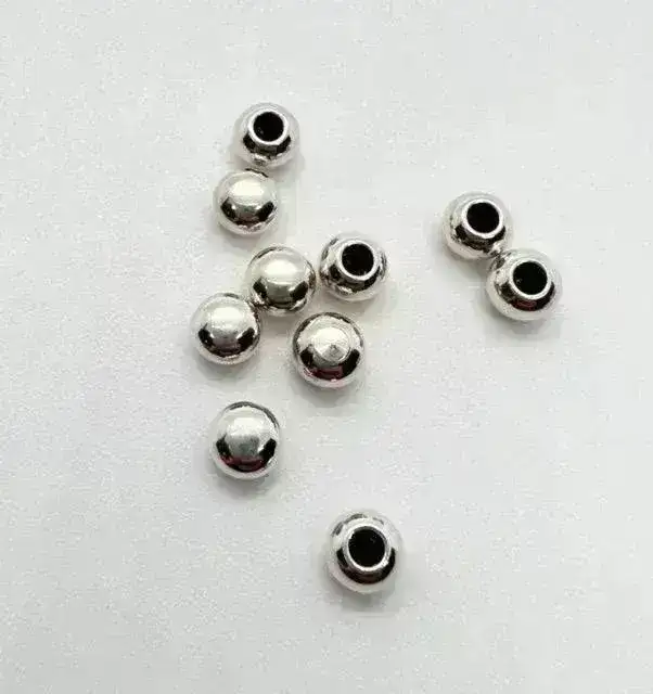 Round Ball End Caps for Leather or Cord, Fits 1.5 & 2mm Round Cord, in 3 Finishes - Image 5