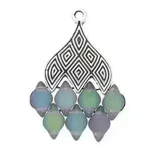 Tourlos II or III, Cymbal Gemduo Bead Endings, 2 Pcs. 4 Finishes - Image 3