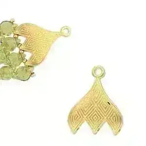 Tourlos II or III, Cymbal Gemduo Bead Endings, 2 Pcs. 4 Finishes - Image 5