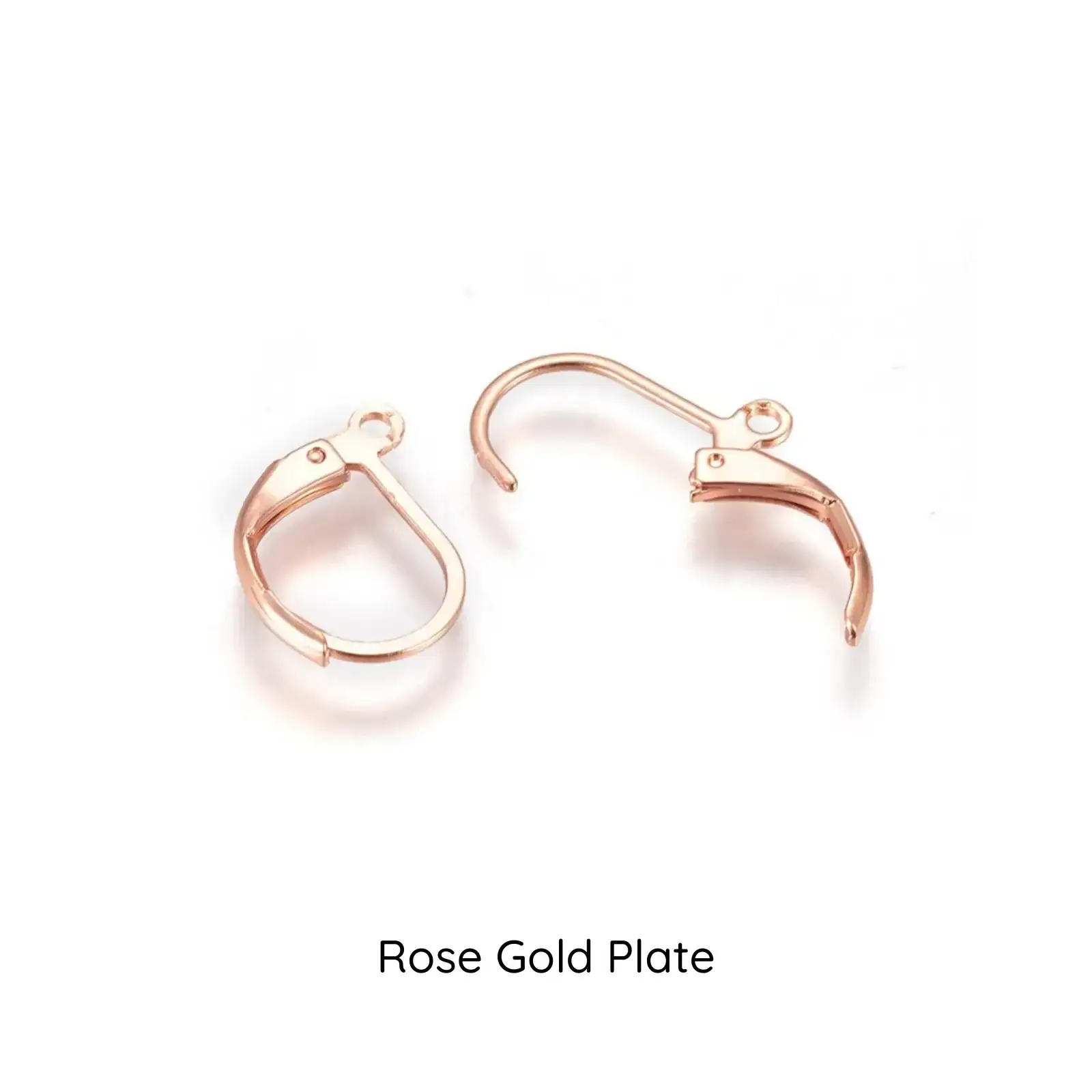 Leverback Earrings with loop, 304 Stainless Steel, 5 Pair, 4 Finishes - Image 3