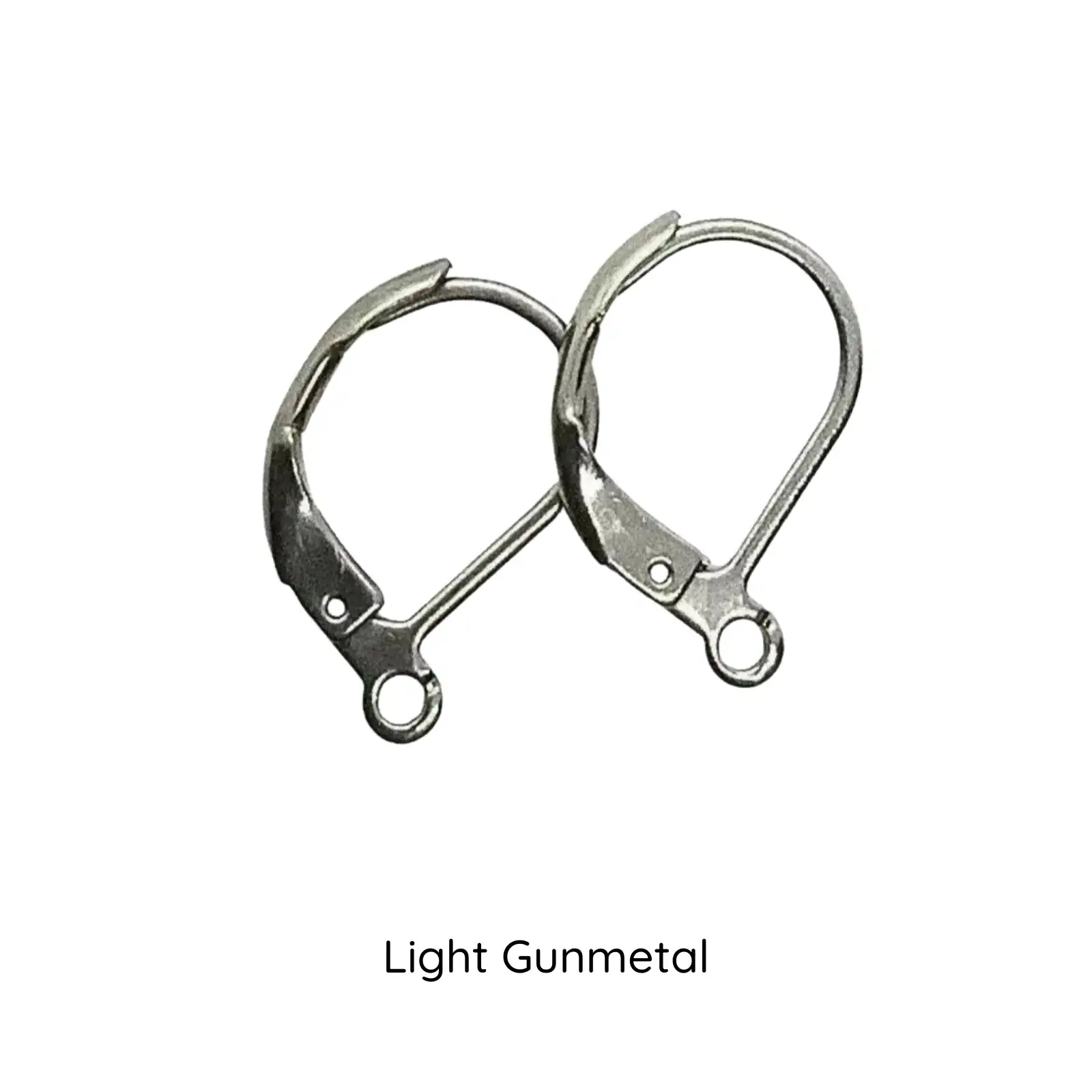 Leverback Earrings with loop, 304 Stainless Steel, 5 Pair, 4 Finishes - Image 4