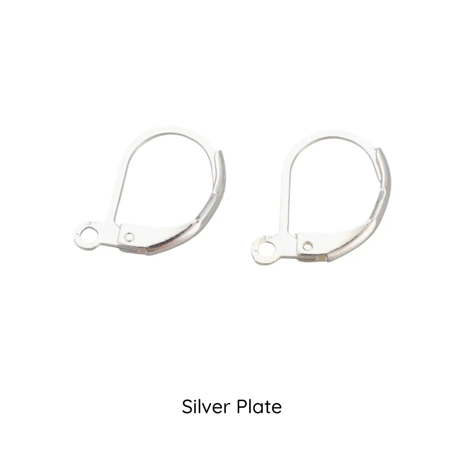 Leverback Earrings with loop, 304 Stainless Steel, 5 Pair, 4 Finishes - Image 5