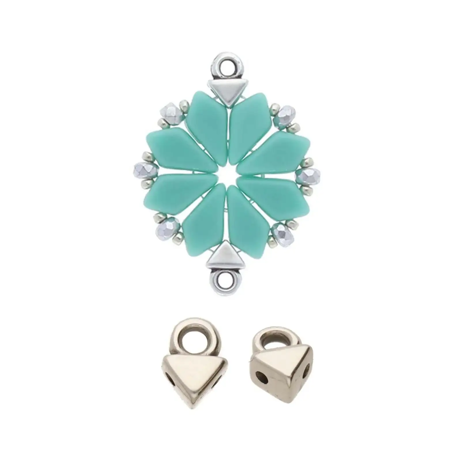 Cymbal Agali, Kite Bead Ending or Connector, 4 Pcs. - Image 3
