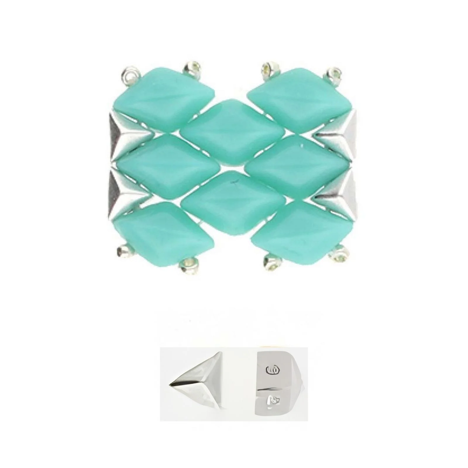 Cymbal Embourios GemDuo Side Beads, 4 Pcs. - Image 3