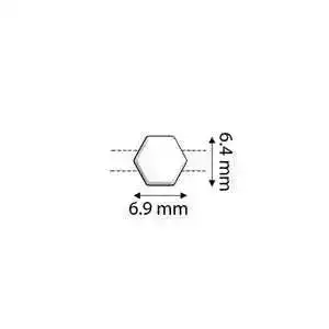 Cymbal Galini Honeycomb Bead Substitute, 4 Pcs. - Image 2