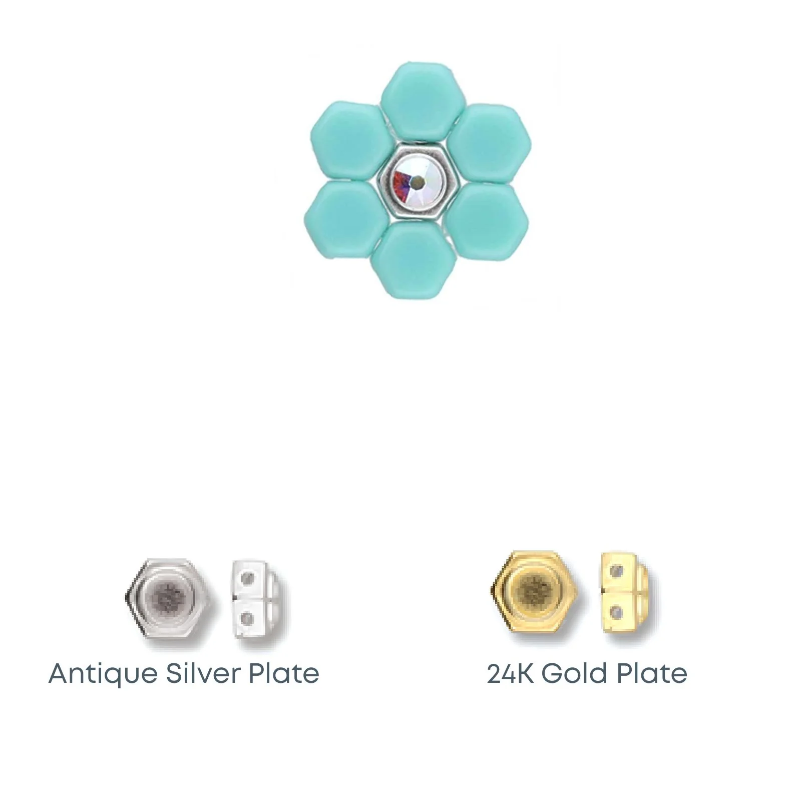 Cymbal Kanakari Honeycomb Bead Substitute, 4 Pcs.