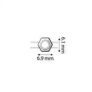 Cymbal Kanakari Honeycomb Bead Substitute, 4 Pcs. - Image 2