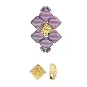 Cymbal Koumelas Silky Bead Substitute or Embellishment, 4 Pcs. - Image 3