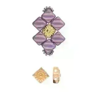 Cymbal Koumelas Silky Bead Substitute or Embellishment, 4 Pcs. - Image 5