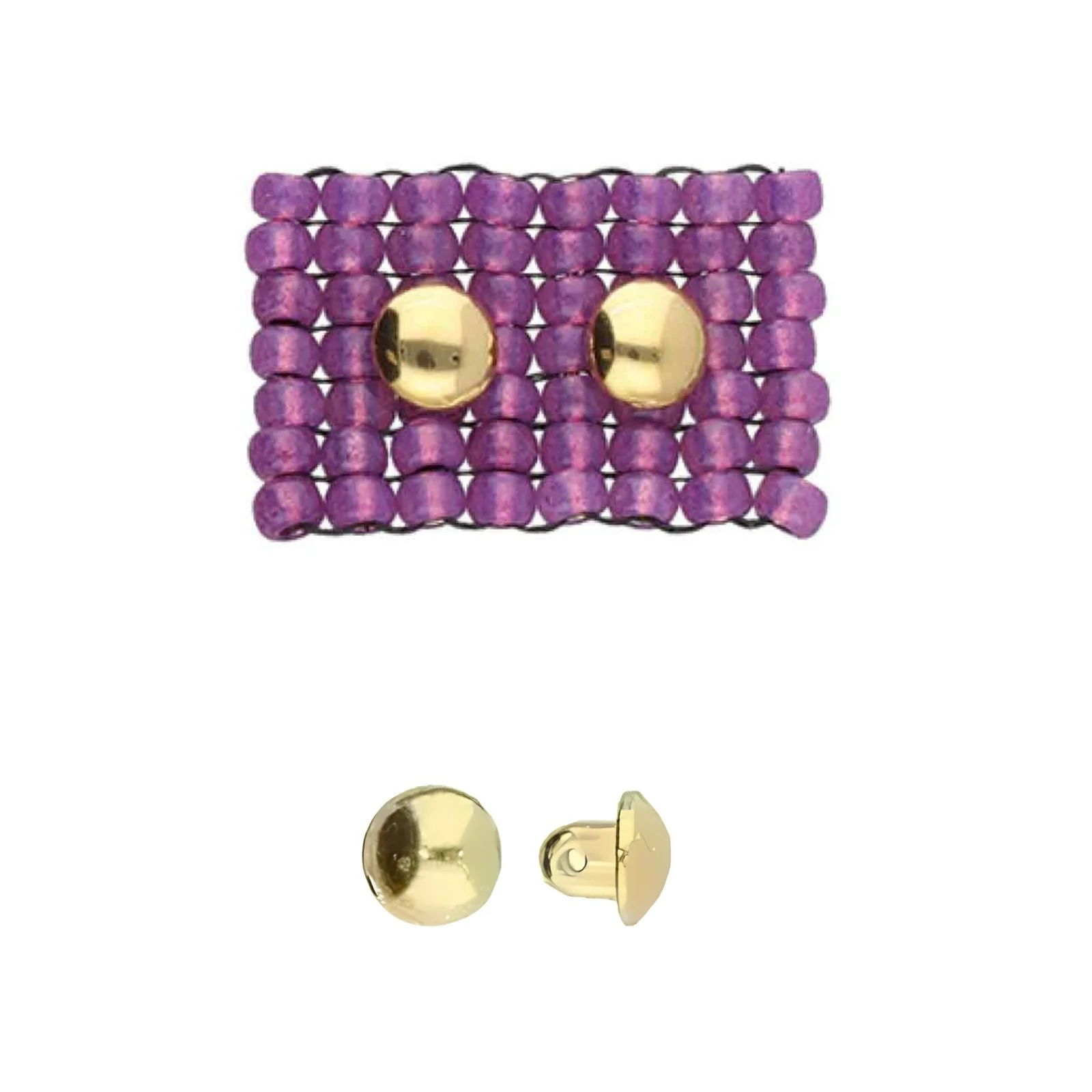 Cymbal Kymo Bead Substitute or Embellishment for Seed Beads, 4 pcs - Image 4