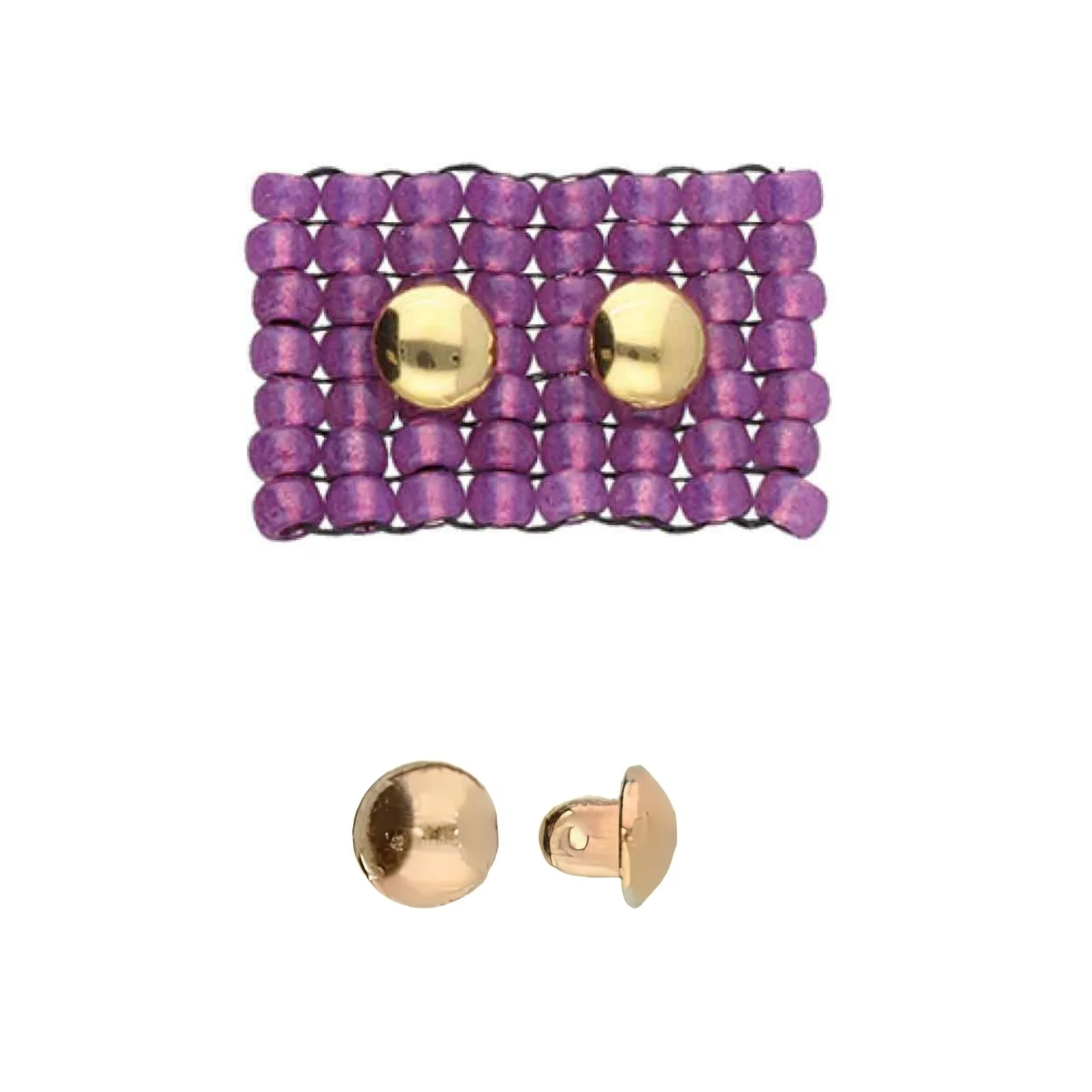 Cymbal Kymo Bead Substitute or Embellishment for Seed Beads, 4 pcs - Image 6
