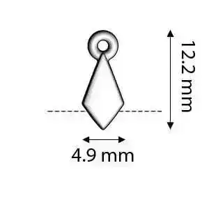 Cymbal Livadaki  Kite Bead Ending, 4 Pcs. - Image 2