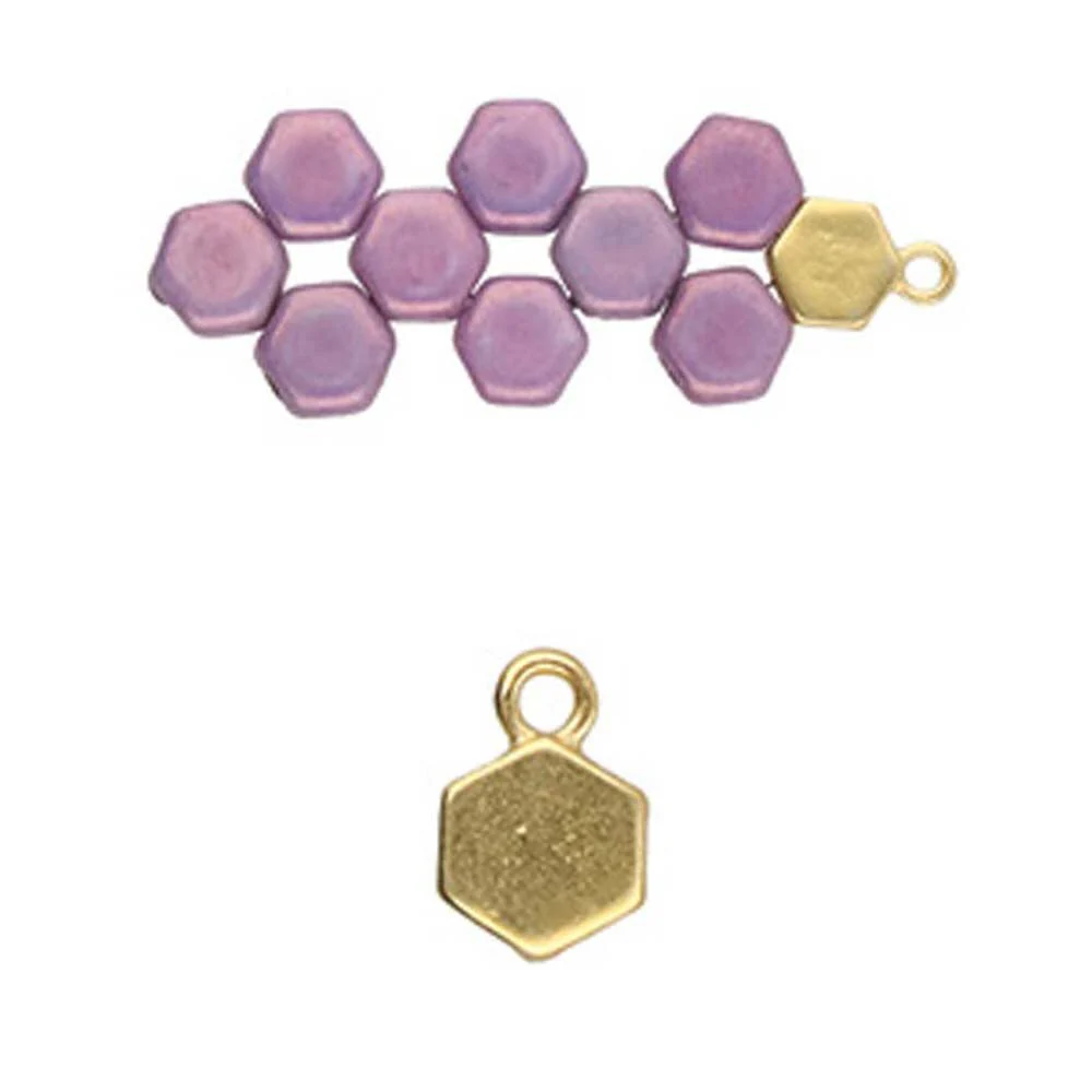 Cymbal Maragas, Honeycomb Bead Ending or Connector, 4 Pcs. - Image 4