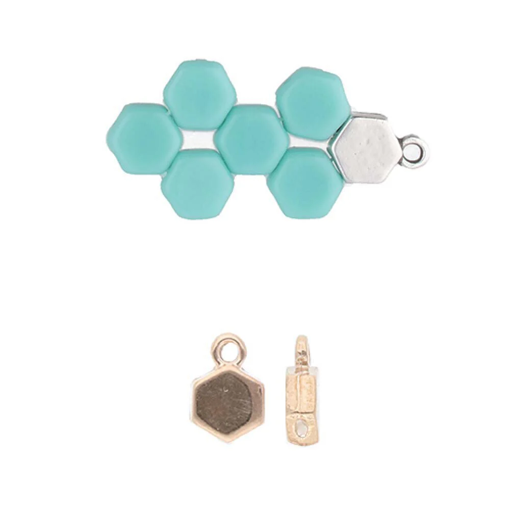 Cymbal Maragas, Honeycomb Bead Ending or Connector, 4 Pcs. - Image 6