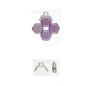 Cymbal Melanes II Honeycomb Bead Ending/Connectors, 4 pcs - Image 2