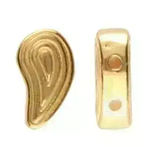 Merihas, Cymbal Paisley Bead Substitute, 4 Pieces, 4 Finishes - Image 2