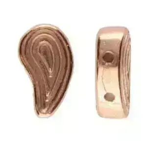 Merihas, Cymbal Paisley Bead Substitute, 4 Pieces, 4 Finishes - Image 4