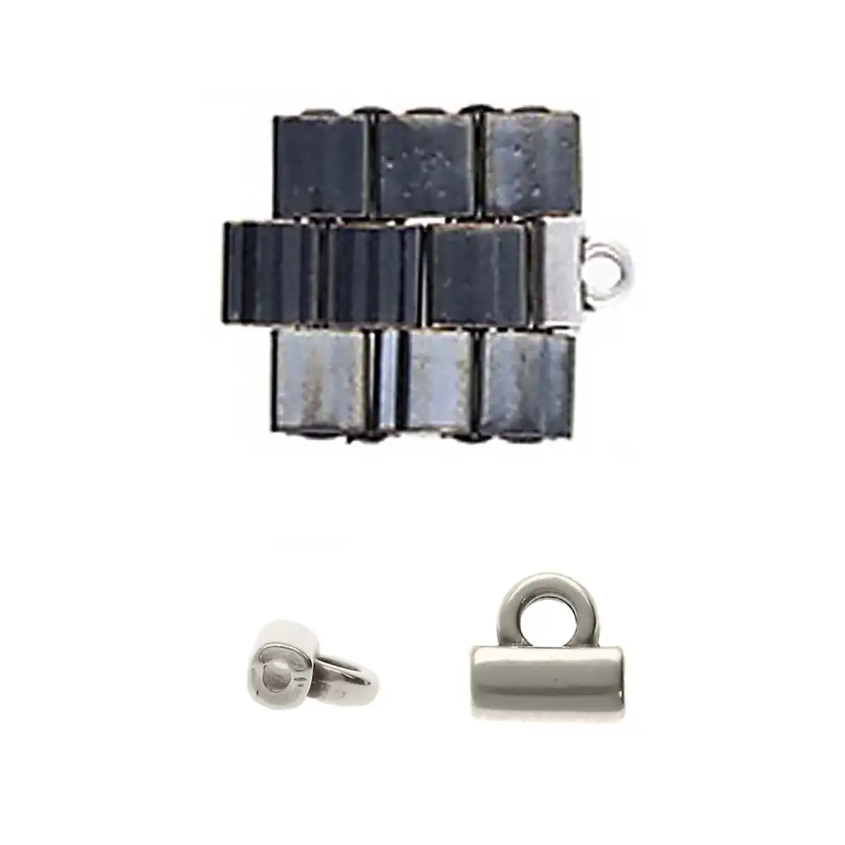 Cymbal Soros Tila Bead Ending or Clasp Connectors, 4 Pcs. - Image 3