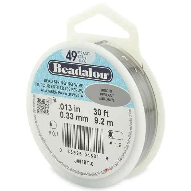 49 Strand Beading Wire, .013”, Beadalon, 10 or 30 feet - Image 3