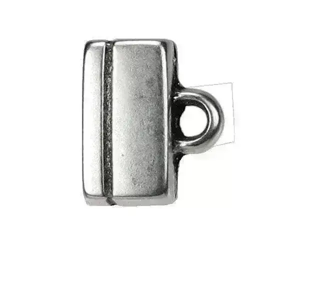 Flat Rectangle Loop Ends for Leather or Cork, 5mm or 10mm, in 4 Finishes - Image 6