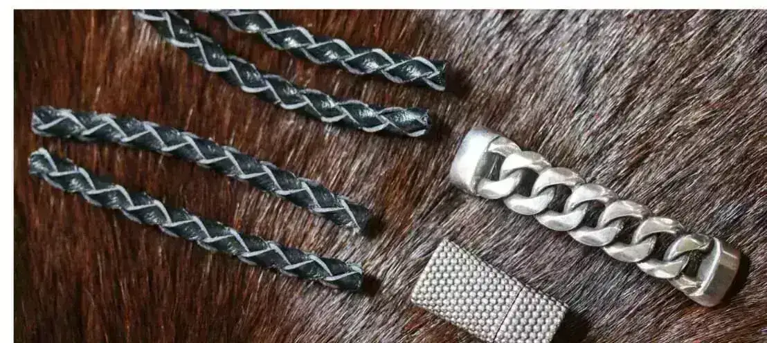 Dot Magnetic Clasp for Leather or Cork, 5mm, in 3 Finishes - Image 8