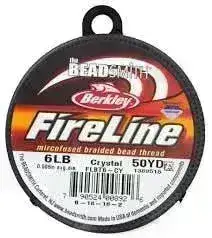 6 lb FireLine Thread, Crystal or Smoke, 50 yds