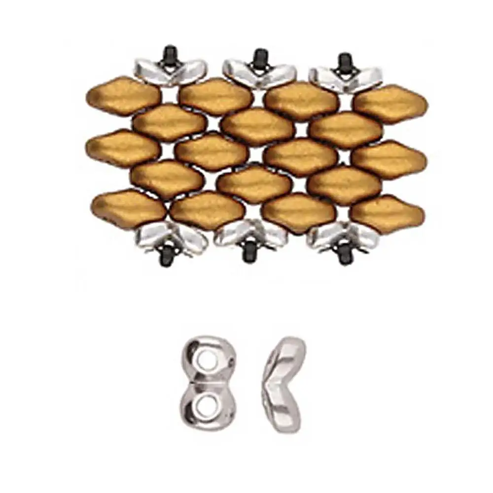 Cymbal Kaparia Superduo Side Bead, 6 Pcs. - Image 2