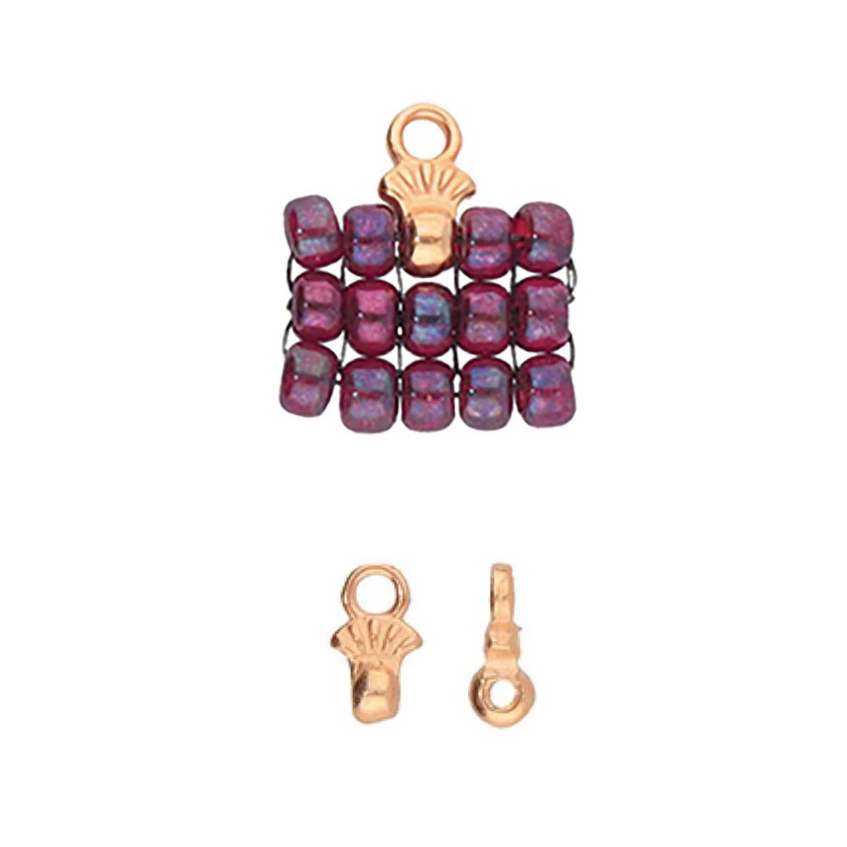 Cymbal Pilos, 8/0 Bead Ending or Connector, 6 pcs & 24 pcs - Image 5