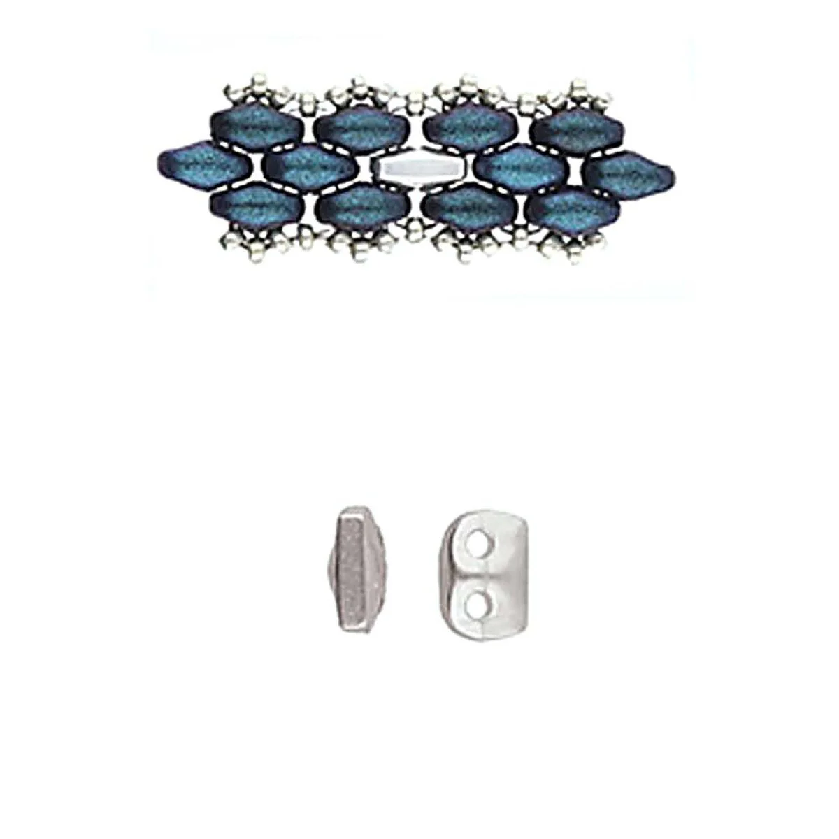 Cymbal Vitali, SuperDuo Bead Substitute, 6 Pcs. - Image 2