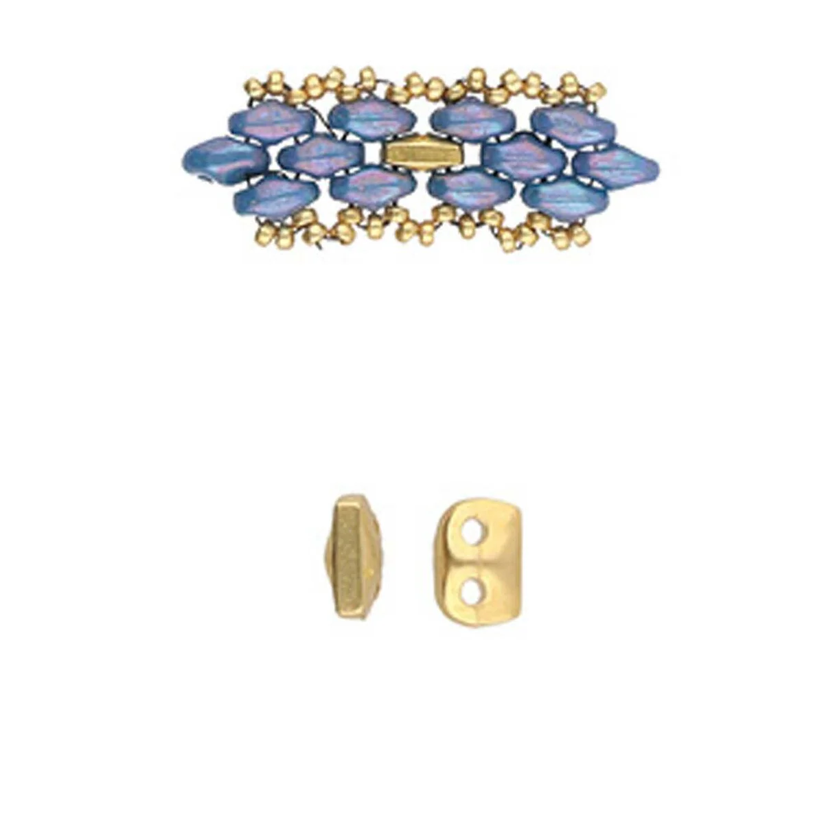 Cymbal Vitali, SuperDuo Bead Substitute, 6 Pcs. - Image 3