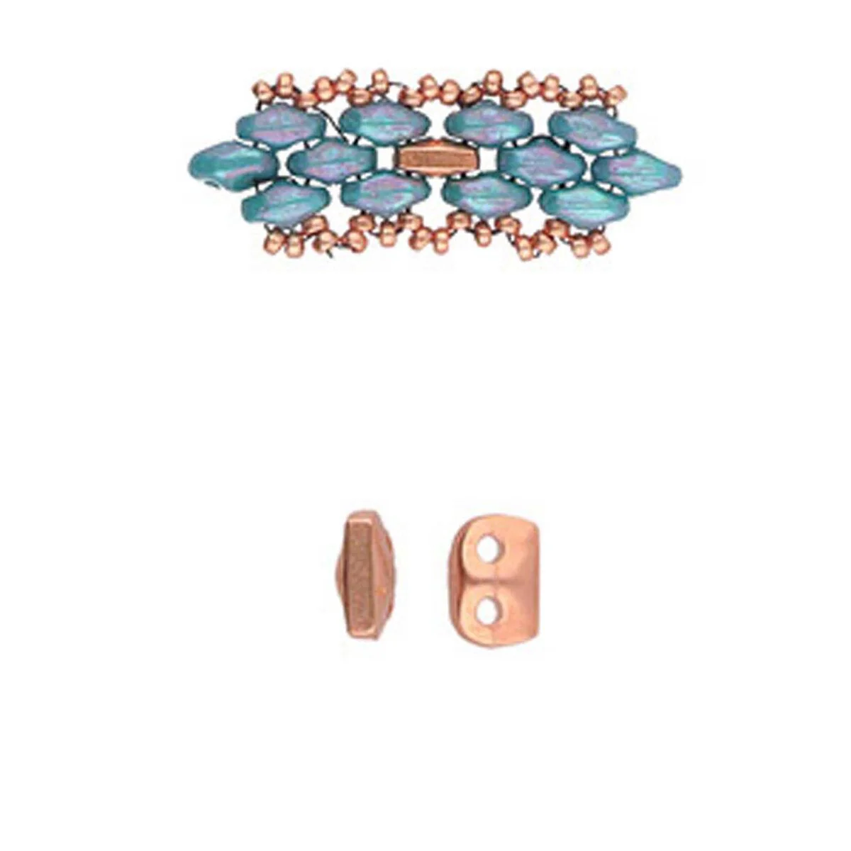 Cymbal Vitali, SuperDuo Bead Substitute, 6 Pcs. - Image 5